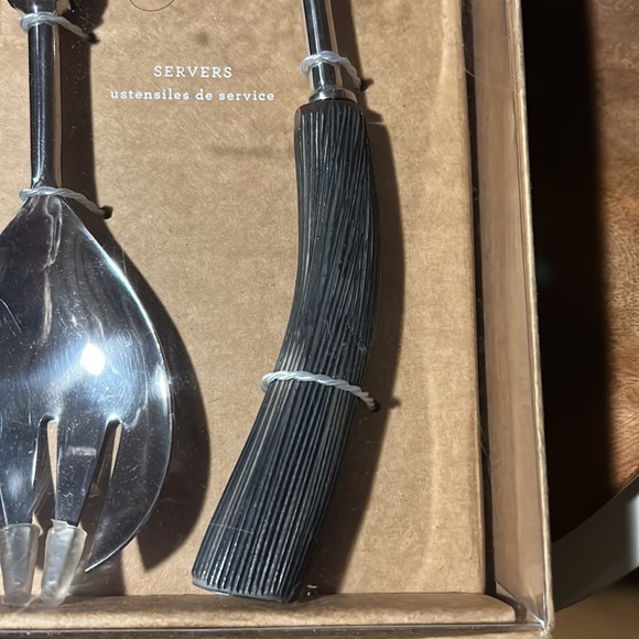 Pottery Barn Rustic Antler servers BNIB - Picture 3 of 4